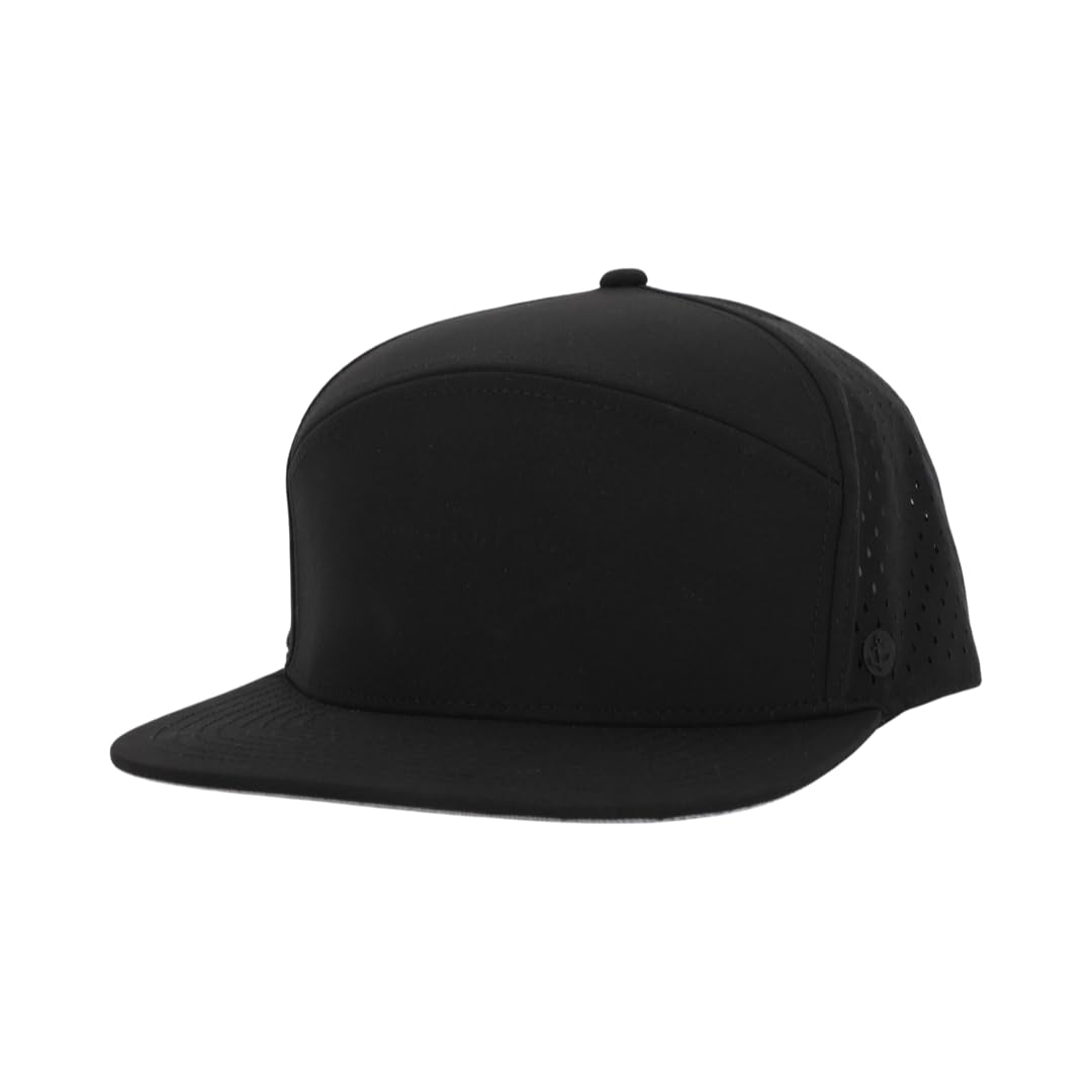 Black flat bill hat online